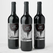 Boho Vrouw 21e Verjaardag Custom Foto Wijn Etiket (Flessen)