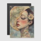 Boho vrouw en halve maan (Voorkant / Achterkant)