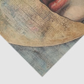 Boho vrouw en halve maan tissuepapier (Detail)