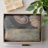 Boho vrouw en halve maan tissuepapier (Geschenk)
