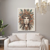 Boho Vrouw Moderne Kunst Poster