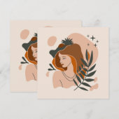 Boho Vrouw Sterren (Voorkant / Achterkant)