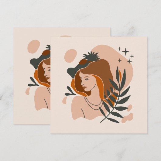 Boho Vrouw Sterren (Voorkant / Achterkant)