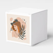 Boho Vrouw Sterren Bedankdoosjes (Voorkant Zijde)