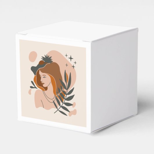 Boho Vrouw Sterren Bedankdoosjes (Voorkant Zijde)