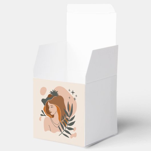 Boho Vrouw Sterren Bedankdoosjes (Geopend)
