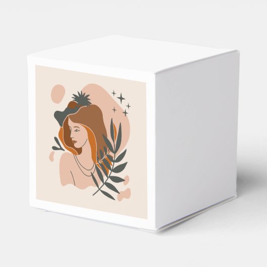 Boho Vrouw Sterren Bedankdoosjes (Achterkant)