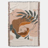 Boho Vrouw Sterren Deken (Voorkant Verticaal)