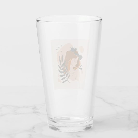 Boho Vrouw Sterren Glas (Achterkant)