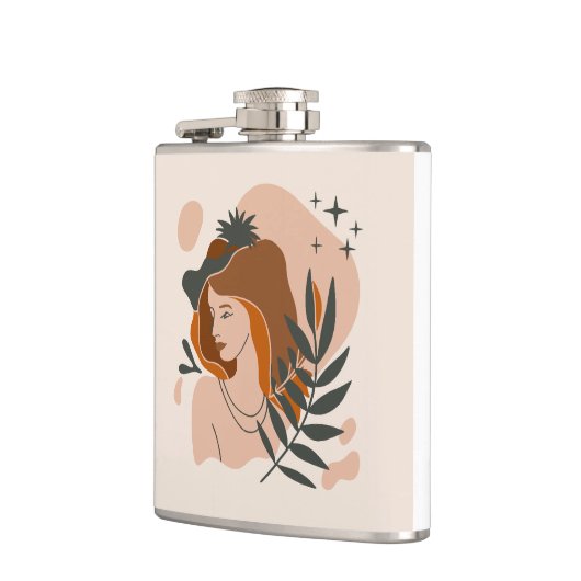 Boho Vrouw Sterren Heupfles (Links)