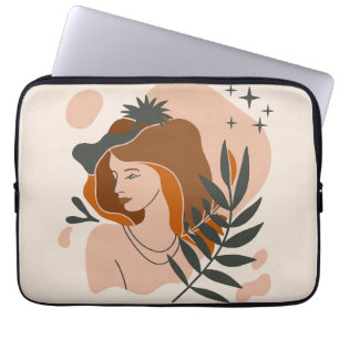 Boho Vrouw Sterren Laptop Sleeve