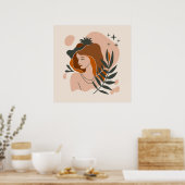 Boho Vrouw Sterren Poster (Keuken)