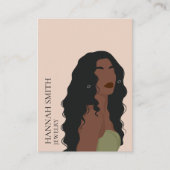 Boho Vrouw Stud Oorbel Display Visitekaartje (Voorkant)