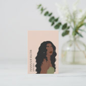 Boho Vrouw Stud Oorbel Display Visitekaartje (Staand voorkant)