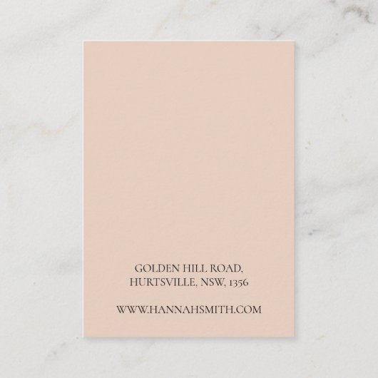 Boho Vrouw Stud Oorbel Display Visitekaartje (Achterkant)