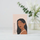 Boho Vrouw Stud Oorbel Display Visitekaartje (Staand voorkant)