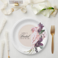 Boho Vrouwelijke Tropische Roze Papegaai Bruidsdou