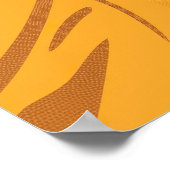 Boho  vrouwelijke zomerportretkunst poster (Hoek)