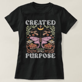 Boho Vrouwen Christelijk Creëer met Doel T-shirt