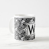 Boho W Monogram Koffiemok (Voorkant links)