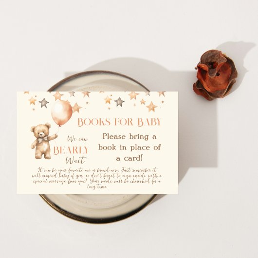 Boho wacht nauwelijks op Beige Beer Boeken voor Ba Informatiekaartje