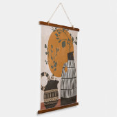 Boho Wall Art Esthetisch Minimaal Rustiek Hangend Wandkleed (Gebogen)