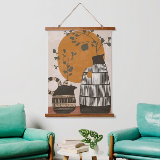 Boho Wall Art Esthetisch Minimaal Rustiek Hangend Wandkleed (Woonkamer)
