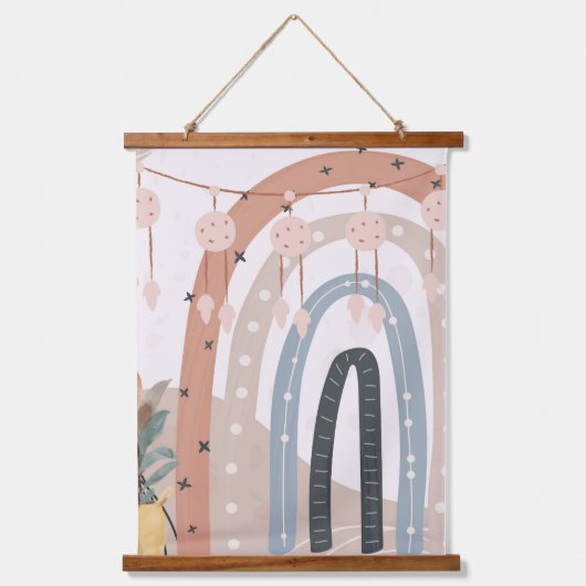 Boho Wall Art Hangend Wandkleed (Voorkant 3)