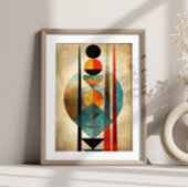 Boho Wall Art Oud Abstract Modern neutraal Poster