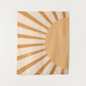 Boho Wall Hanging Retro Rainbow Sunset Wandkleed (Voorkant)