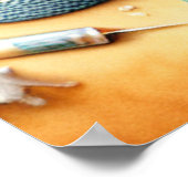 Boho Wall Pinned Beach Nursery Poster (Hoek)