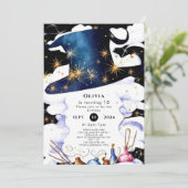 Boho Wand Magic Wizard Verjaardag Kaart (Staand voorkant)