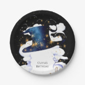 Boho Wand Magic Wizard Verjaardag Papieren Bordje (Voorkant)