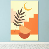 Boho wandkunst canvas afdruk (Insitu (Houten vloer))