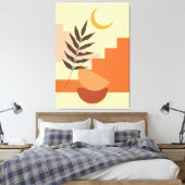 Boho wandkunst canvas afdruk (Insitu (Slaapkamer))