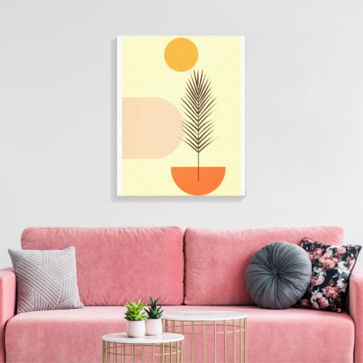 Boho wandkunst canvas afdruk (Insitu (Woonkamer))