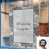 Boho Warm Grays Mandalas Ruitfolie Raamsticker (Cafe Raam)