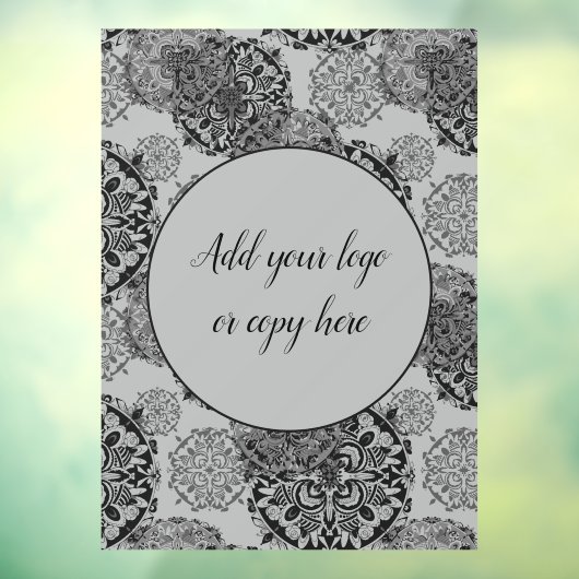 Boho Warme Grijsen Mandala's Raamsticker (Vel 3)