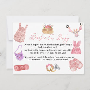 Boho waslijn boek voor baby verzoek kaart
