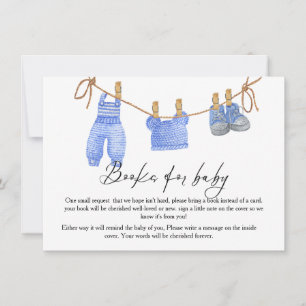 Boho waslijn boek voor baby verzoek kaart