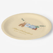 Boho waslijn jongen pastel geel Papier Bord (Gekanteld)