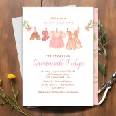 Boho waslijn meisje lichtroze kaart