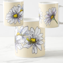 Boho Watercolor Bloem Daisy Kerstcadeau