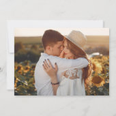Boho Watercolor Bloemen Bruiloftsfoto Save The Date (Achterkant)