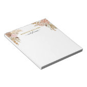 Boho Watercolor Bloemen Notitieblok (Schuin)