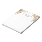 Boho Watercolor Bloemen Notitieblok (Linkerzijde)