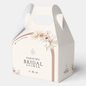 Boho Watercolor Floral Modern Arch Bridal Shower Bedankdoosjes (Voorkant)