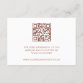 Boho Watercolor Flowers Wedding Details Informatiekaartje (Achterkant)