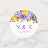 Boho Watercolor Lente Bloemen Bruiloft Confetti (Kleine voorkant)