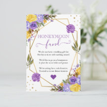 Boho Watercolor Lente Bloemen Honeymoon Fonds